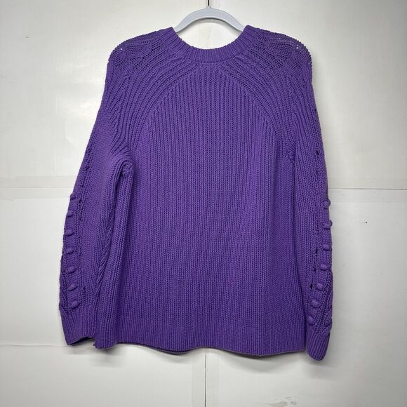 Lane Bryant Women’s Purple Cable Knit Sweater Size 18/20 Plus - Picture 11 of 11